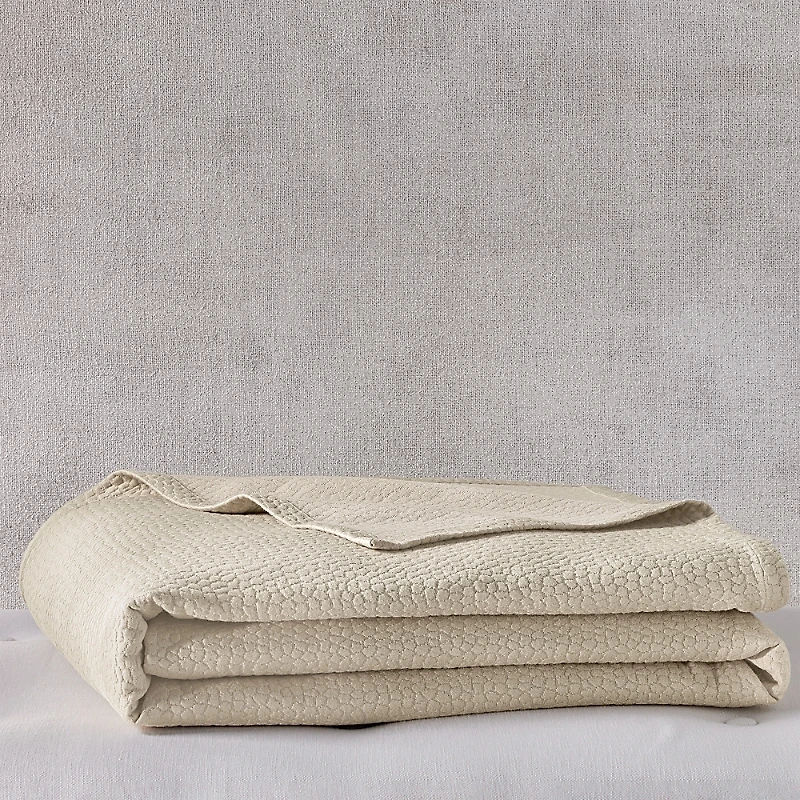 Hudson Park Collection Signature Pebbled Matelasse Coverlet, King