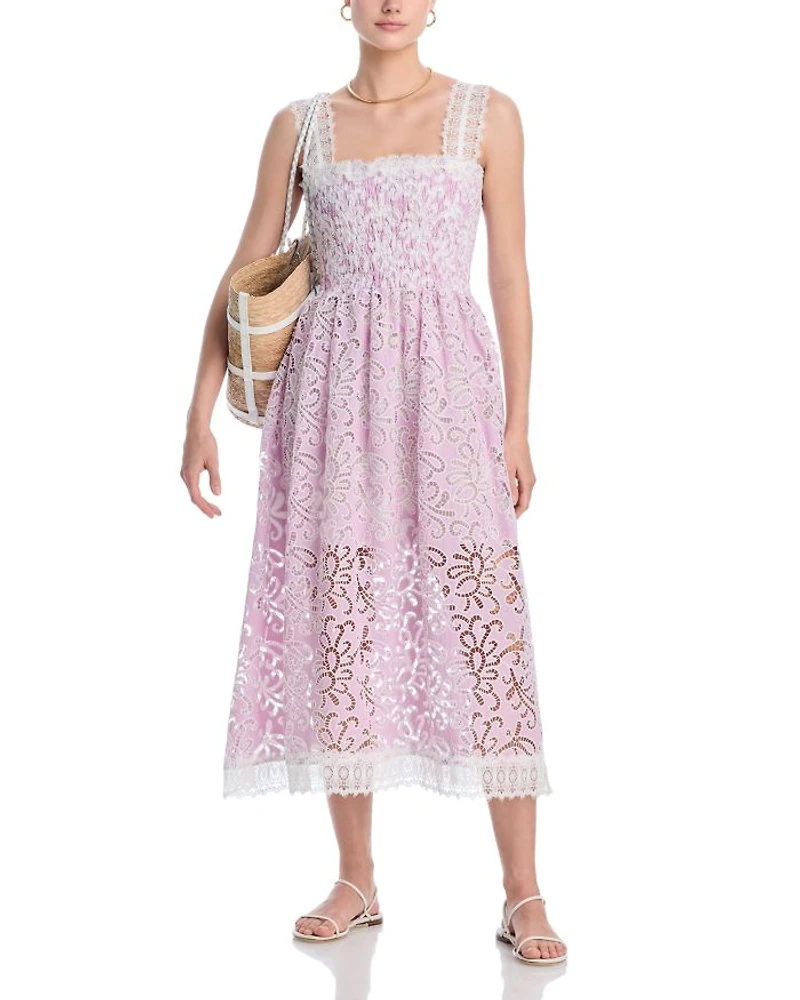 Palmetto Embroidered Dress