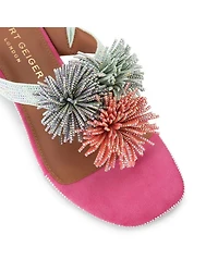 Women's Pom T Strap Sandals