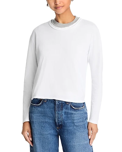 perfectwhitetee Axel Long Sleeve Tee