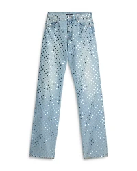 Straight Trouser High Rise Jeans Bleach