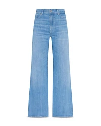Lotta Cropped High Rise Wide Leg Jeans Charleston