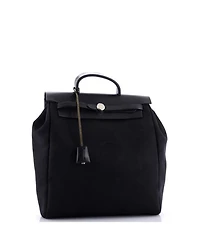 Herbag A Dos Zip Backpack Toile and Leather