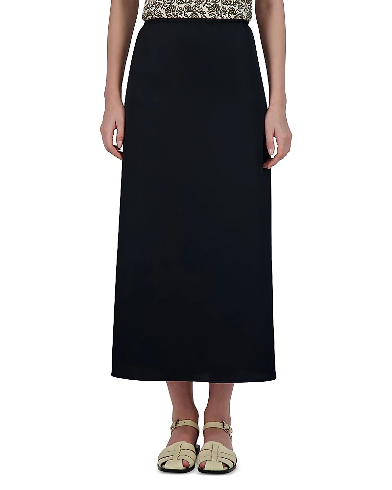 Point Satin A Line Skirt