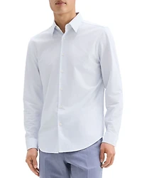 Sylvain Button Front Shirt Column Stripe