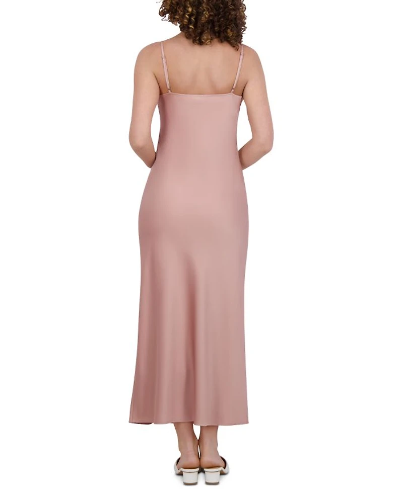 Satin Straight Slip Dress