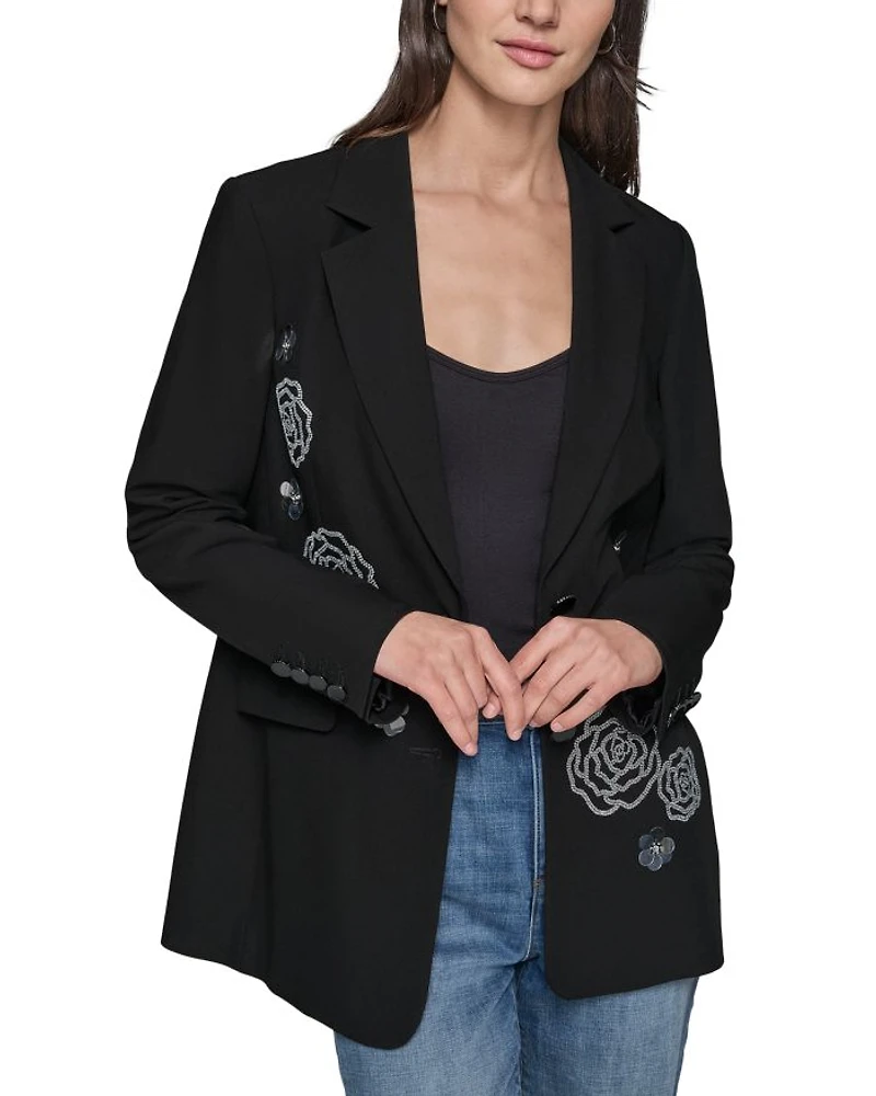 Rose Motif Blazer
