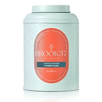 Brook37 Herbal Tea Canister with 20 Lemon Ginger Tea Bags