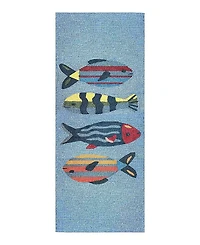 Liora Manne Frontporch Fishes Runner Area Rug, 2' x 5'