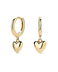 Ana Luisa Solid Gold Mini Heart Drop Earrings