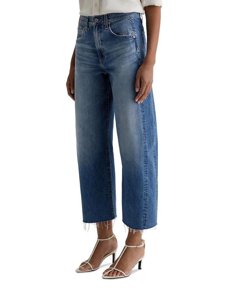 Hattie High Rise Crop Barrel Leg Jeans Gemini