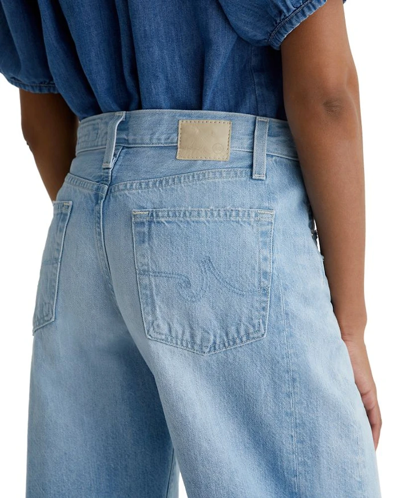 Hattie Crop High Rise Barrel Leg Jeans Sunrise