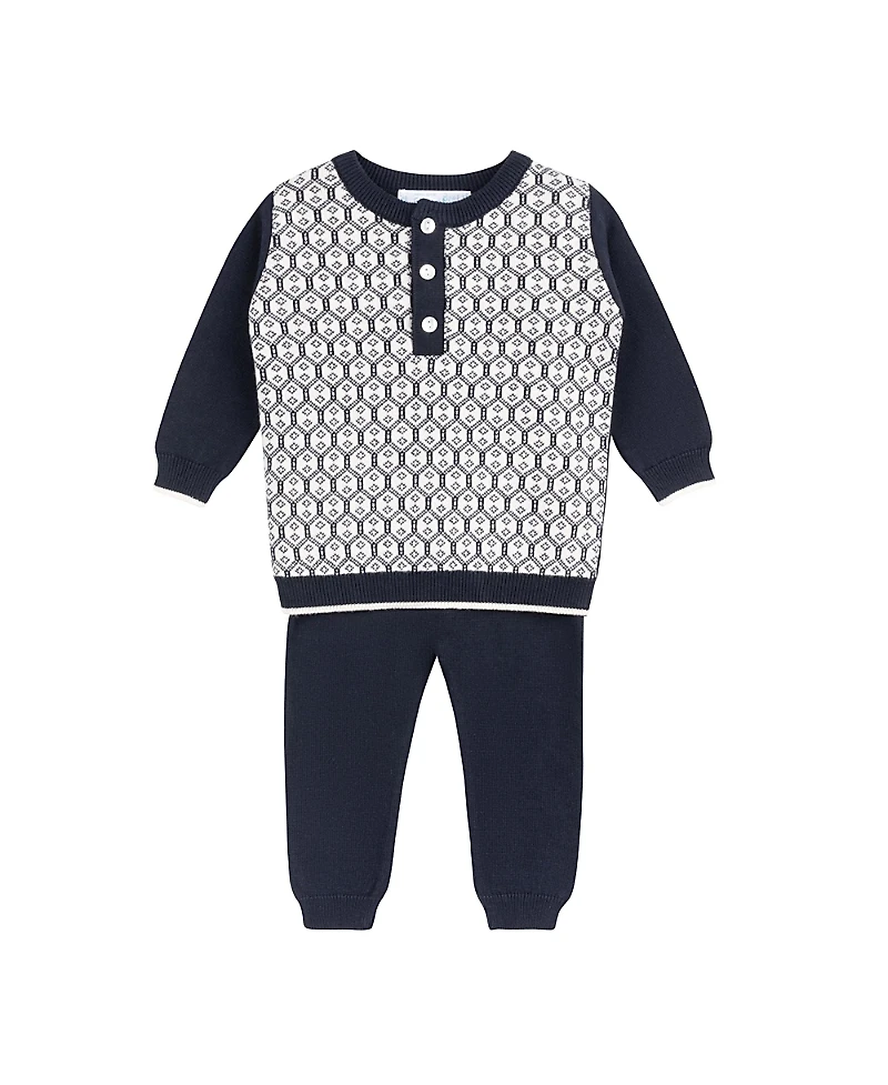 Feltman Brothers Boys' Diamond Jacquard Knit Set - Baby, Little Kid