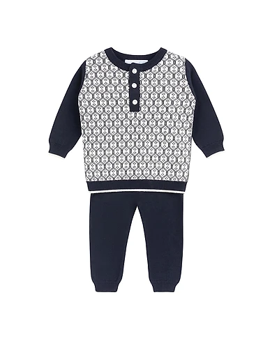Feltman Brothers Boys' Diamond Jacquard Knit Set - Baby, Little Kid