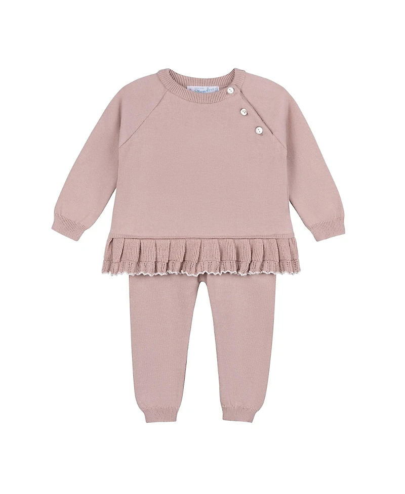 Feltman Brothers Girls' Pleated Trim Knit Set - Baby, Little Kid