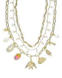Kendra Scott Melody Mixed Charm Layered Statement Necklace