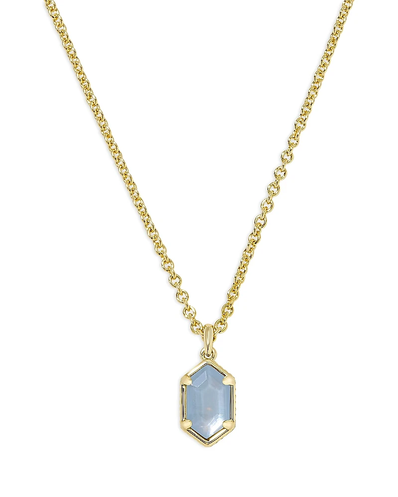 Kendra Scott Hallie Mother Of Pearl Pendant Necklace