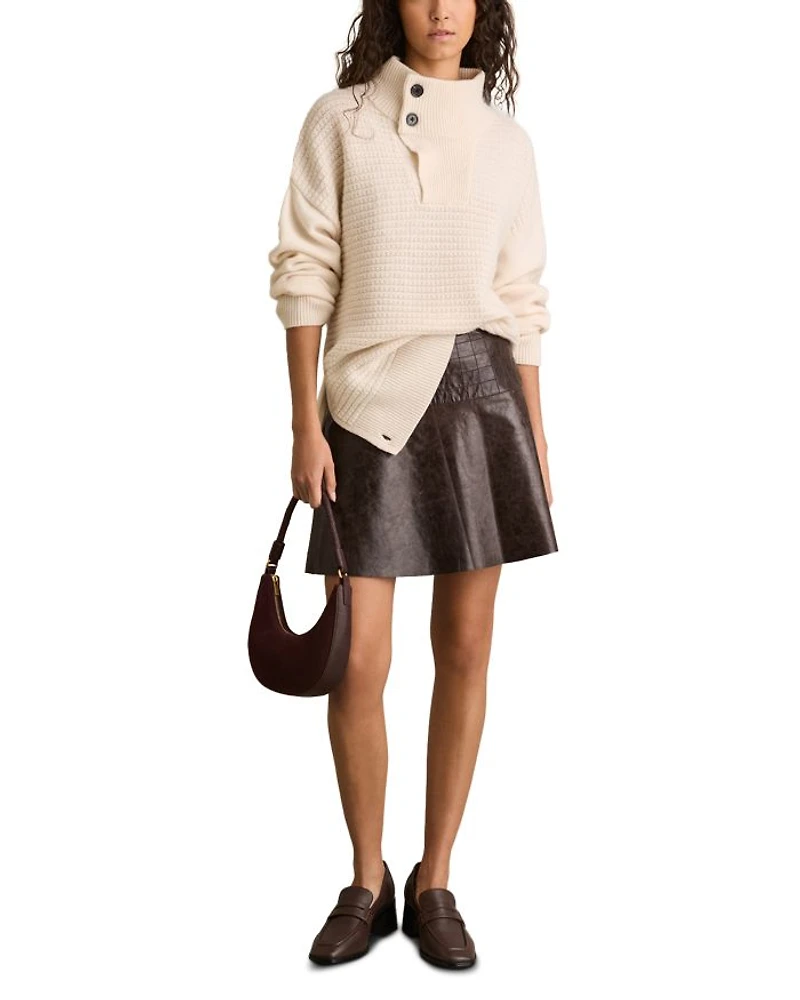 Charlie Leather Mini Skirt