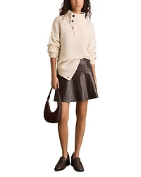Charlie Leather Mini Skirt