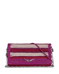 Zadig & Voltaire Rock Eternal Braided Leather Clutch
