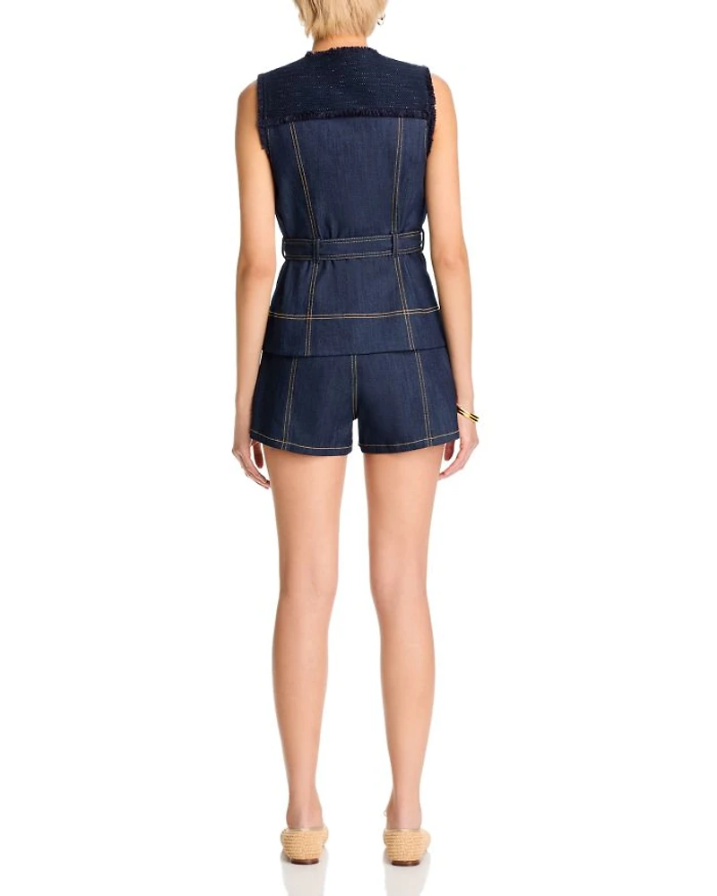 Braided Tweed Gaelle Shorts
