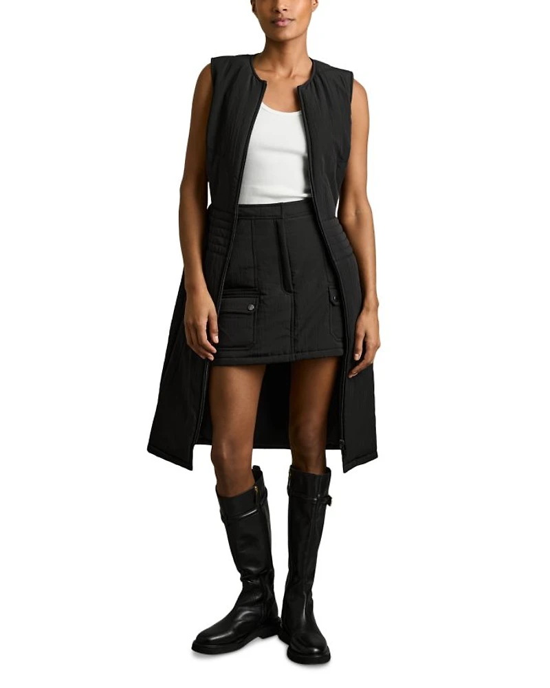 Mahlon Quilted Sleeveless Dress