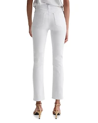 Mari Mid Rise Straight Leg Jeans White