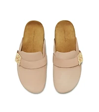 Women's Mellow Slip On Buckled Mule Clogs