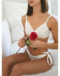 Wireless Lace Triangle Bralette