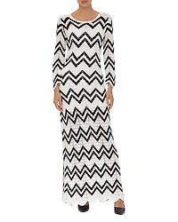 Bagatelle Chevron Knit Sweater Dress