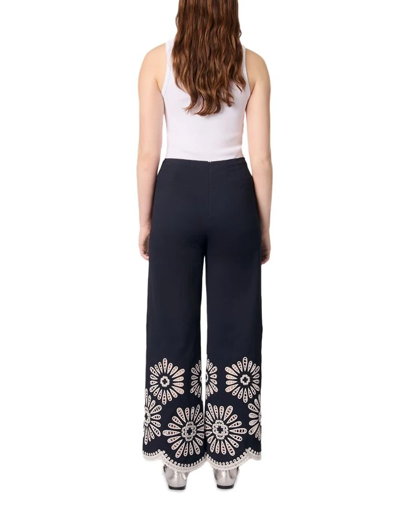 Crochet Detail Trousers