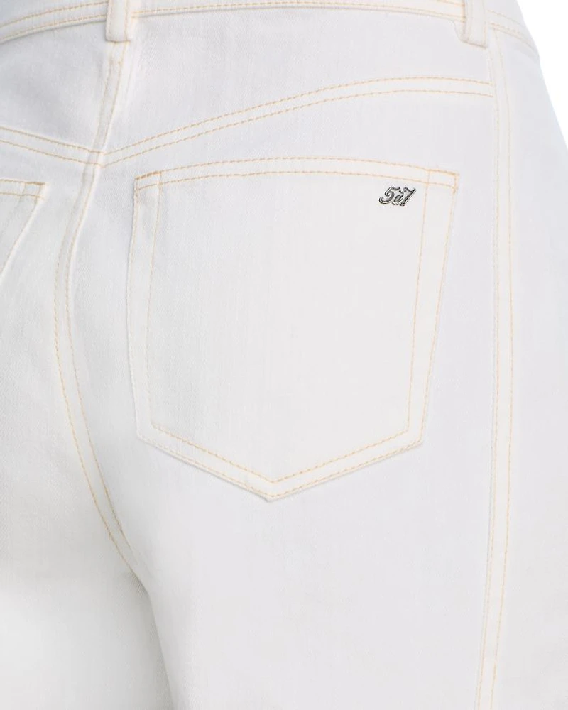 Carol Wide Leg Jeans White