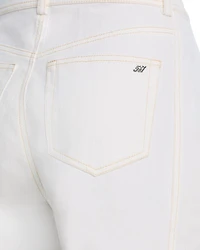 Carol Wide Leg Jeans White