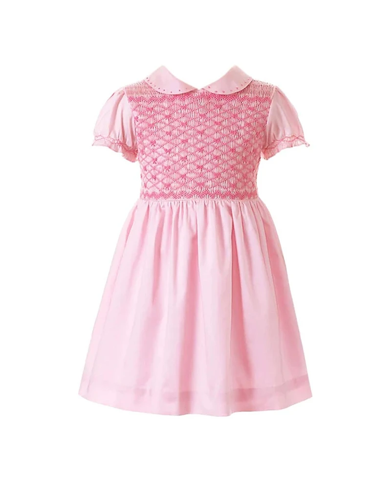 Rachel Riley Girls' Bow Smocked Dress - Little Kid, Big Kid
