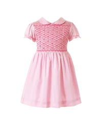 Rachel Riley Girls' Bow Smocked Dress - Little Kid, Big Kid