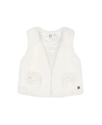 Deux par Deux Girls' Faux Fur Vest - Little Kid