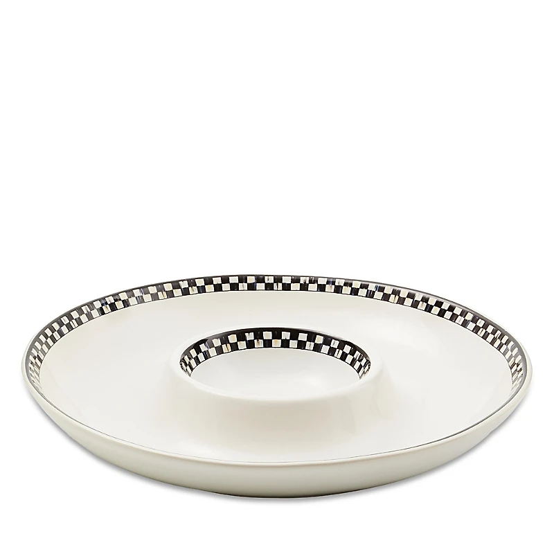 Mackenzie-Childs Courtly Check Everyday Chip & Dip