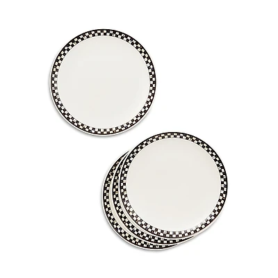 Mackenzie-Childs Courtly Check Everyday Lunch Plates, Set of 4