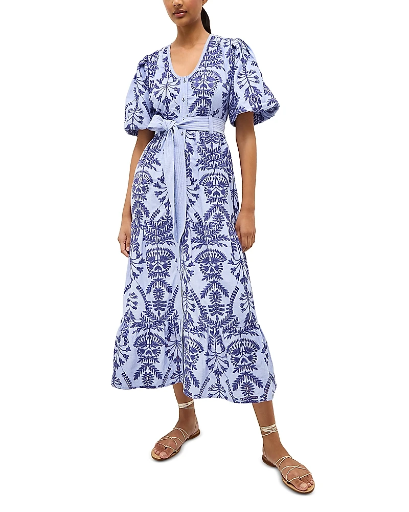 Marie Oliver Natty Embroidered Dress