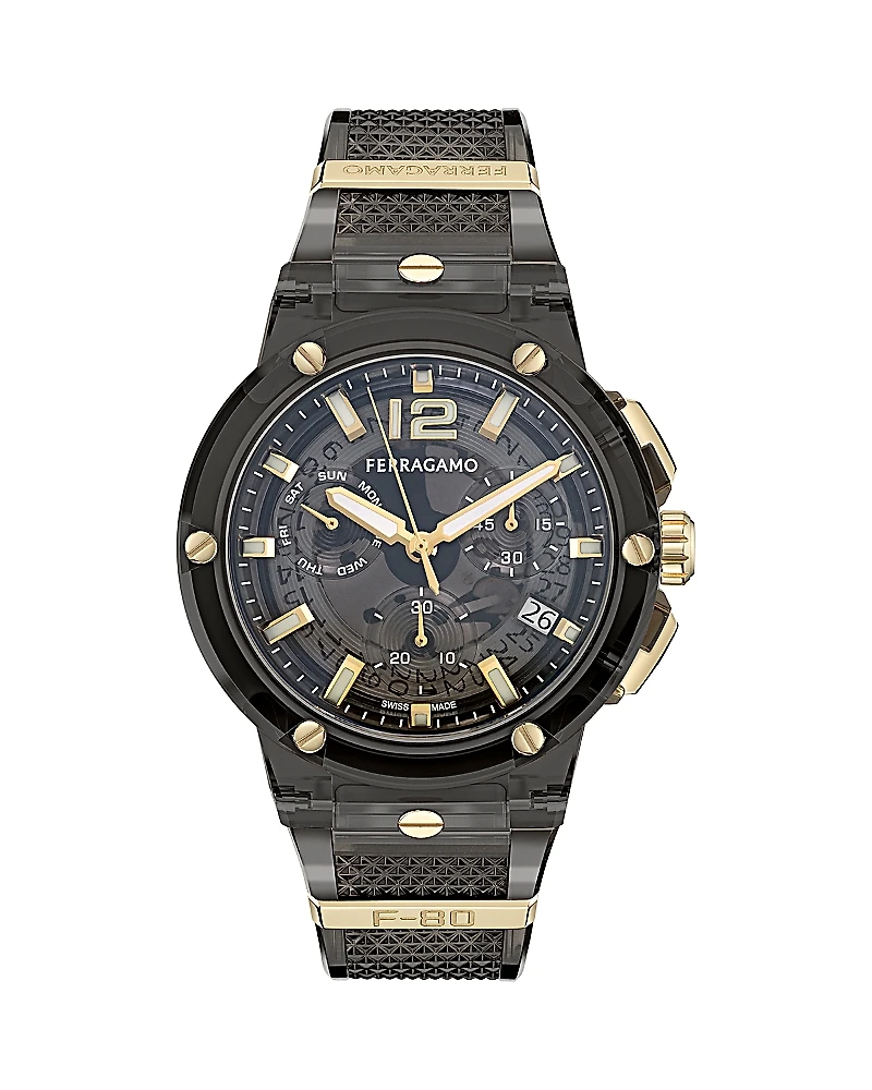 Ferragamo F-80 Translucent Chronograph, 44mm