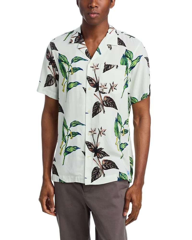 Regular Fit Short Sleeve Button Up Shirt