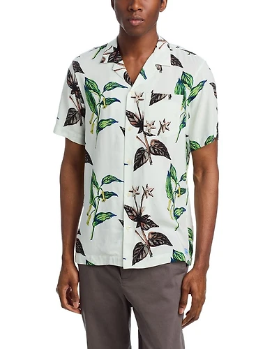 Regular Fit Short Sleeve Button Up Shirt
