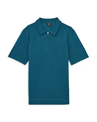 Maxwell Half Zip Merino Wool Polo Shirt