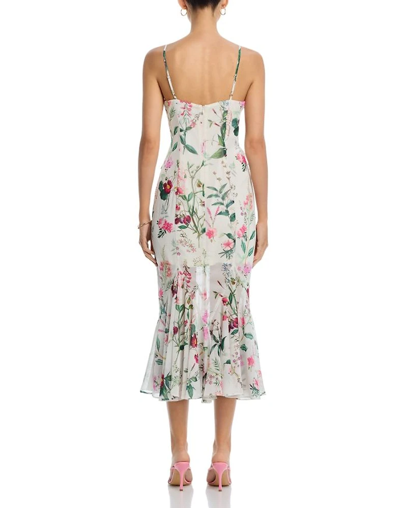 Ruffled Midi Dress