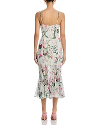 Ruffled Midi Dress