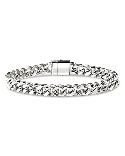 Curb Chain Bracelet in Sterling Silver