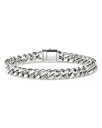 Curb Chain Bracelet in Sterling Silver