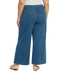 Mallory Sailor High Waisted Jeans Mid Wash