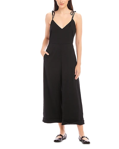 Fifteen Twenty Dana Cropped Wide Leg Jumpsuit
