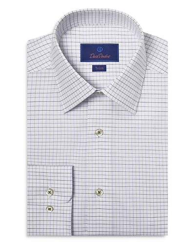 Trim Fit Dobby Tattersall Check Dress Shirt